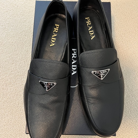 NEW PRADA Saffiano Leather Loafers - Men’s Size 12 (US) - Picture 3 of 5